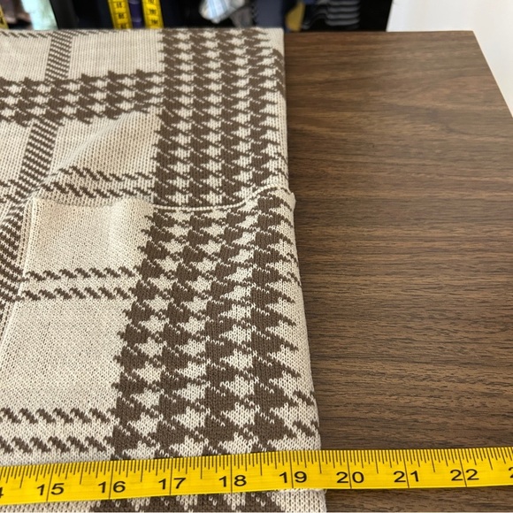 💕 Guilty Plaid Open Front Long Cardigan Sweater S - Picture 13 of 15